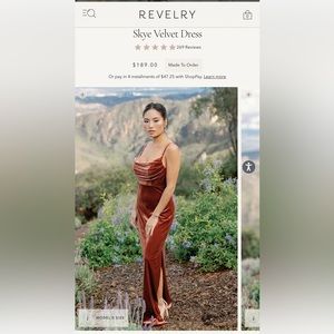 Revelry Skye Velvet Dress - Emerald 613 - size 10, petite cut (shorter length)